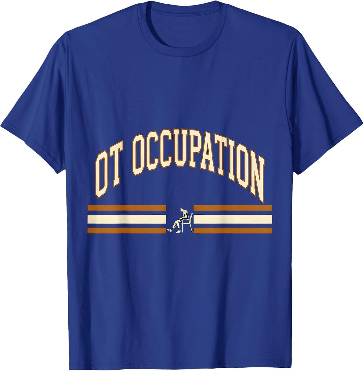 OT Occupation Retro Playful Occupational Therapy OT Month T-Shirt - Royal Blue