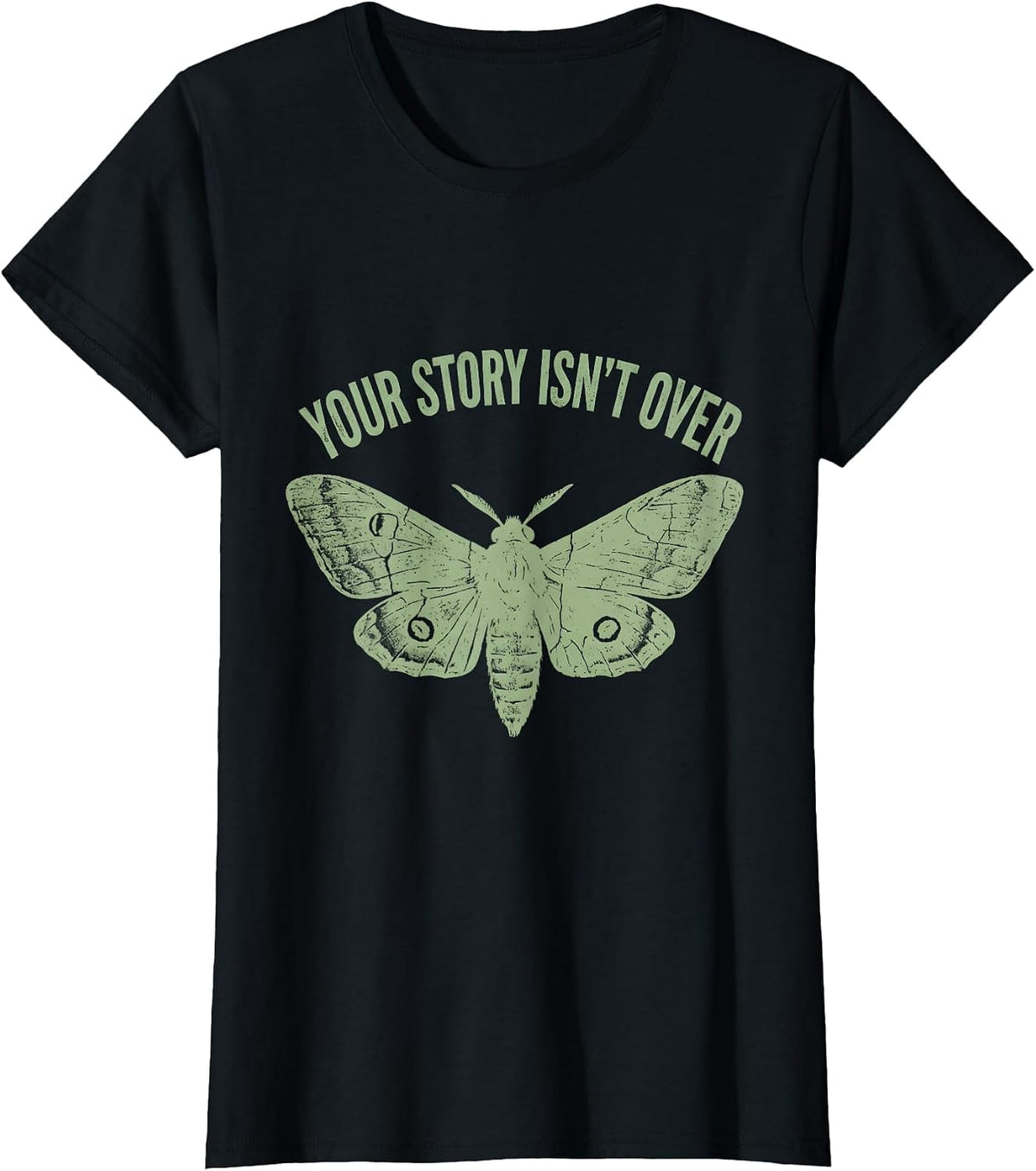 Your Story Isn't Over School Counselor Design T-Shirt - Black