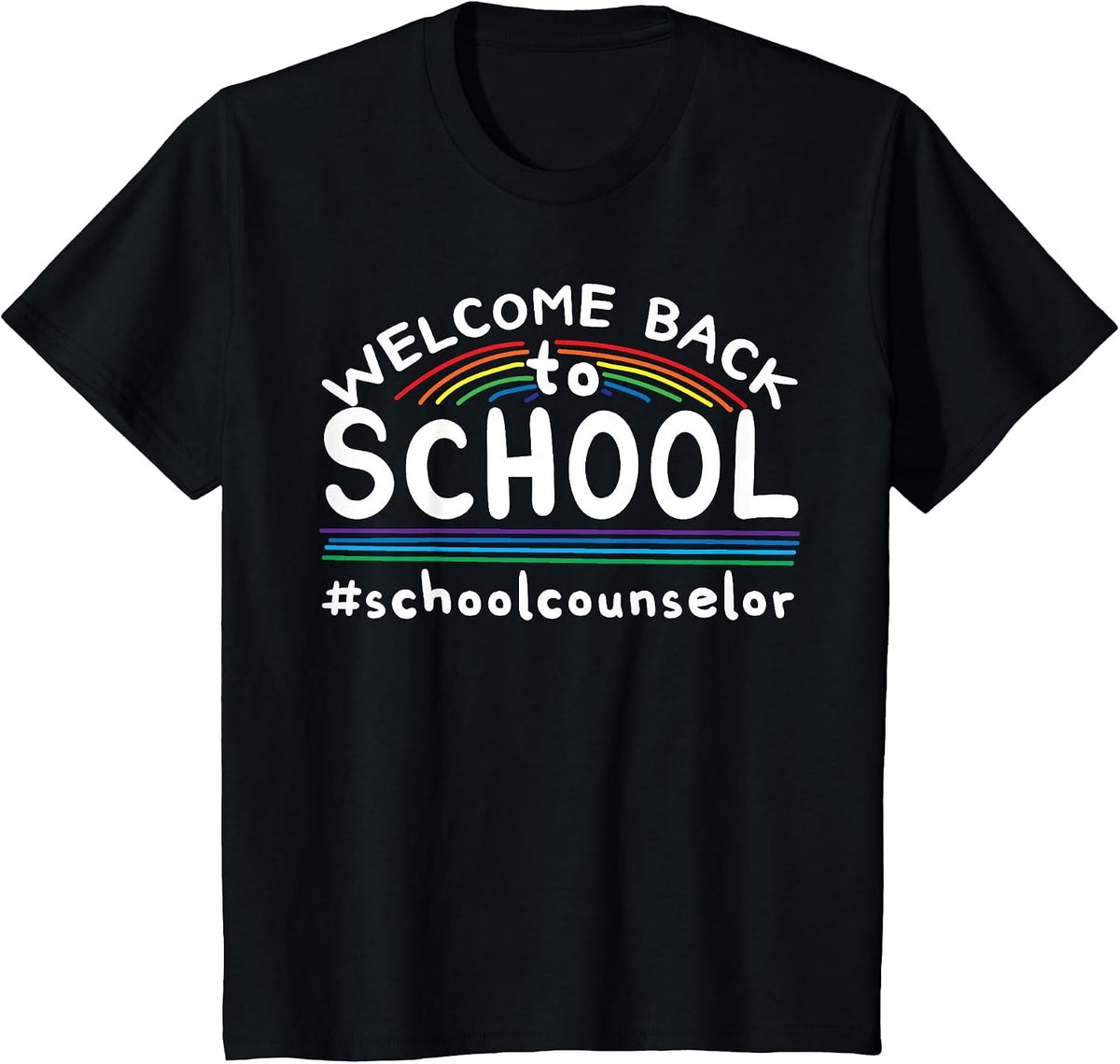 Welcome Back to School Counselor T-Shirt - Black