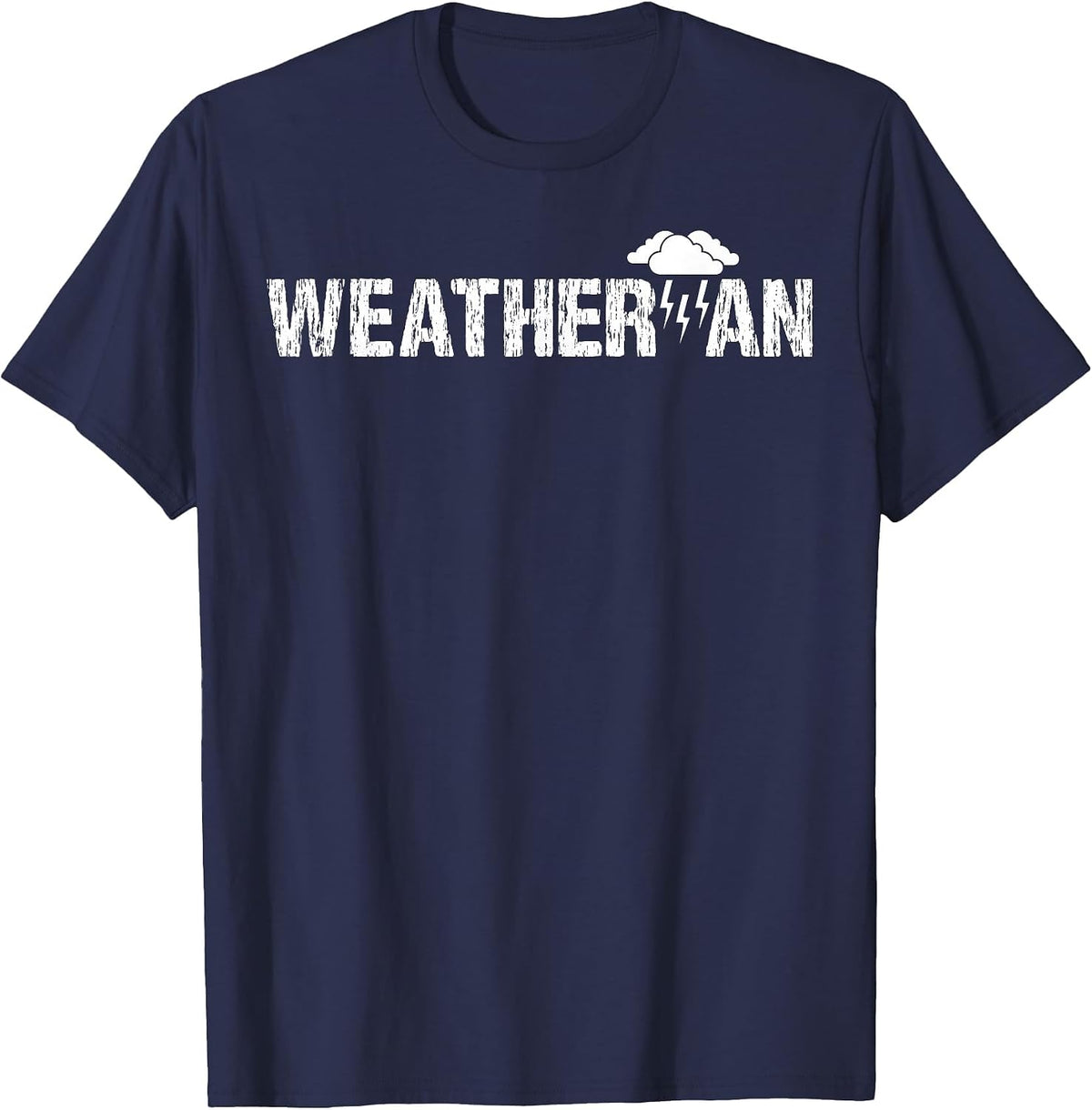 Weatherman Meteorologist Lazy Halloween Costume Kids Toddler T-Shirt - Navy Blue