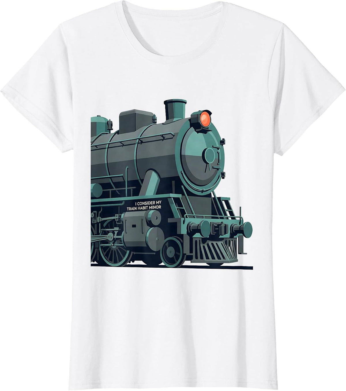 I Consider My Train Habit Minor Funny Train Enthusiast Model T-Shirt - White