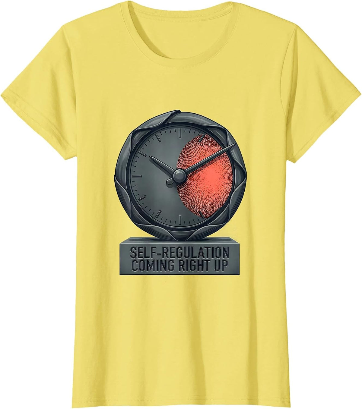 Self-Regulation, Coming Right Up Occupational Therapy T-Shirt - Lemon Yellow