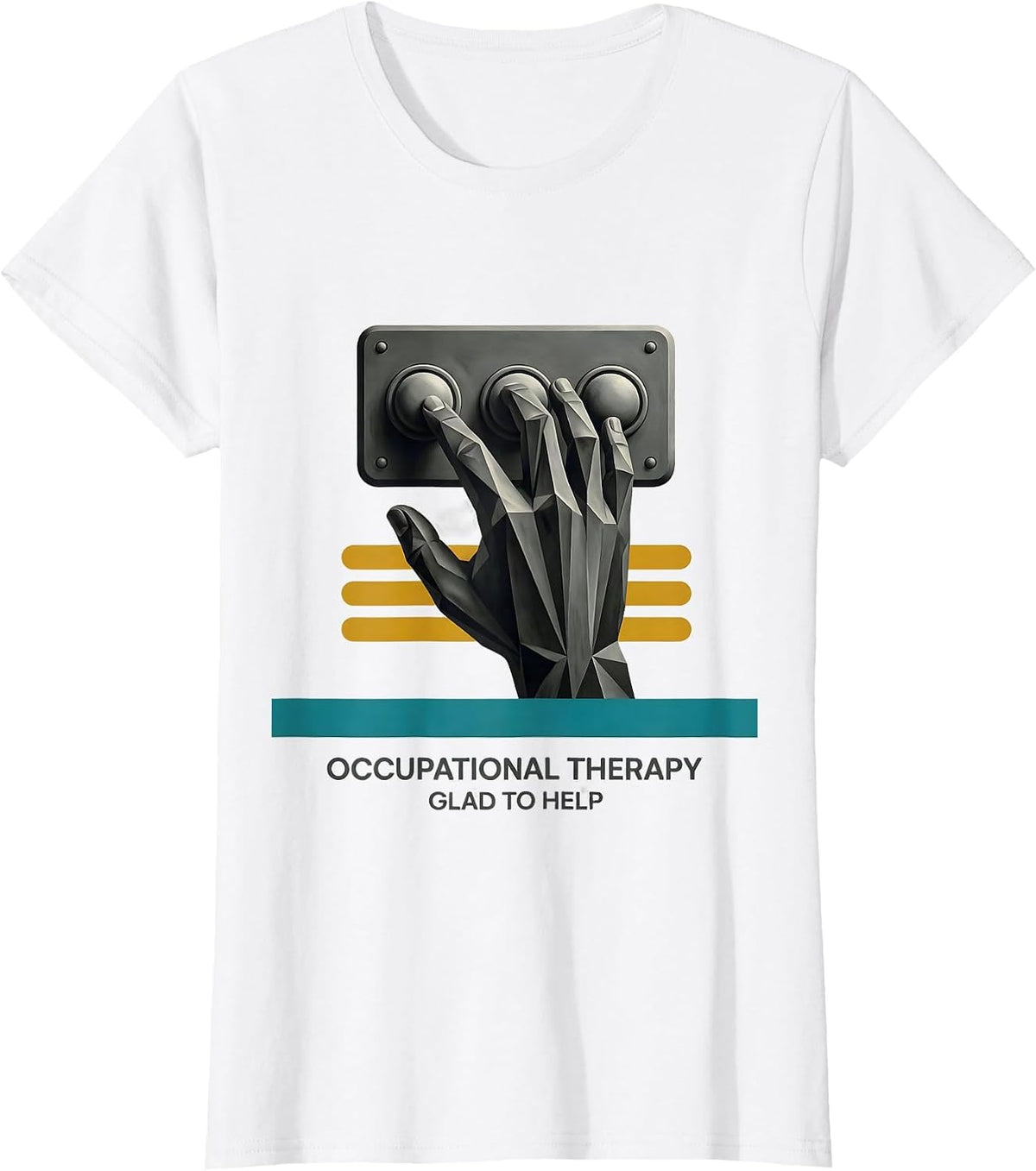 Occupational Therapy Glad To Help Midcentury Modern OT Gift T-Shirt - White