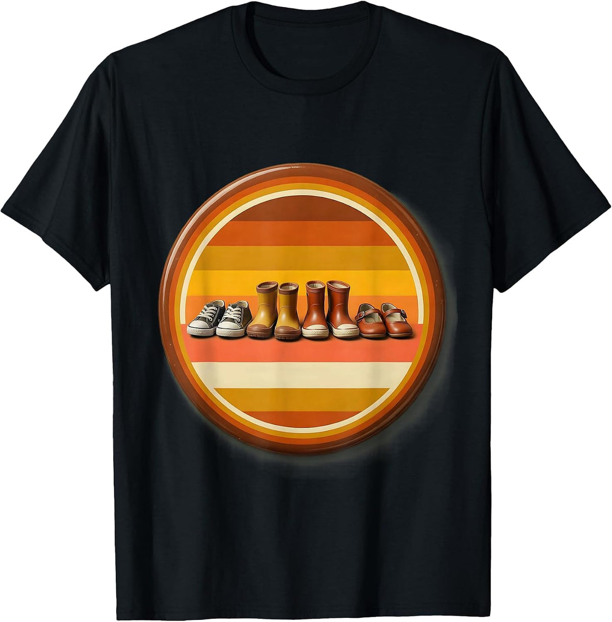 Men's Tiny Shoes At The Door Preschool Teacher Gift T-Shirt - Black