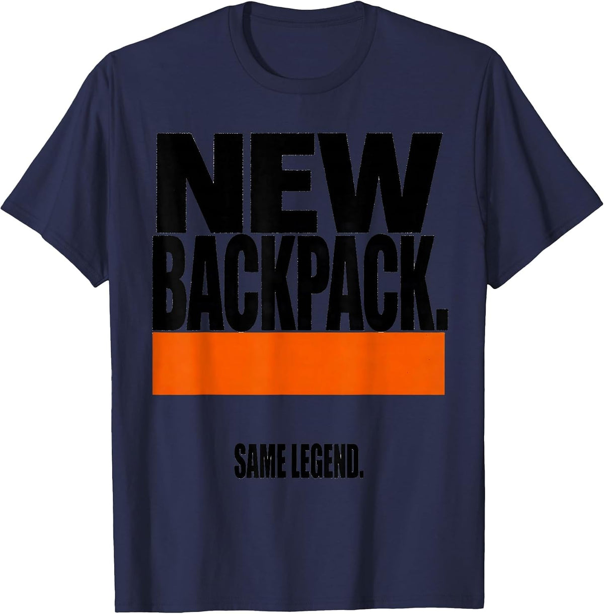 Men's New Backpack Same Legend Funny Teacher Back To School First T-Shirt - Navy Blue