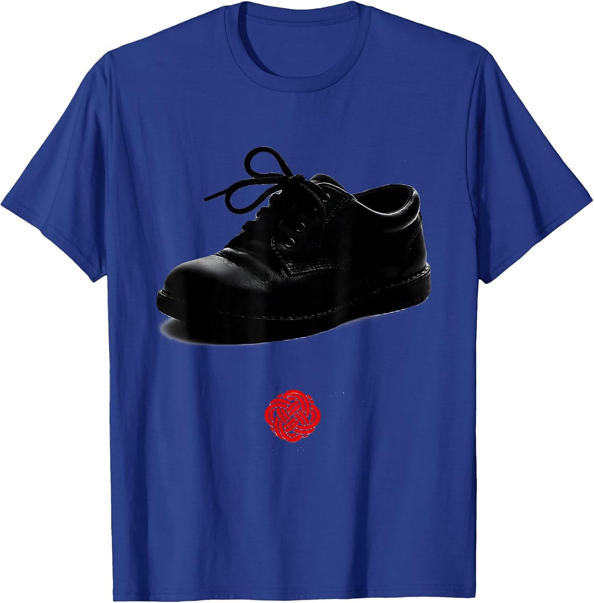 Men's Lace Loop Teacher Appreciation Warm Workplace Humor T-Shirt - Royal Blue