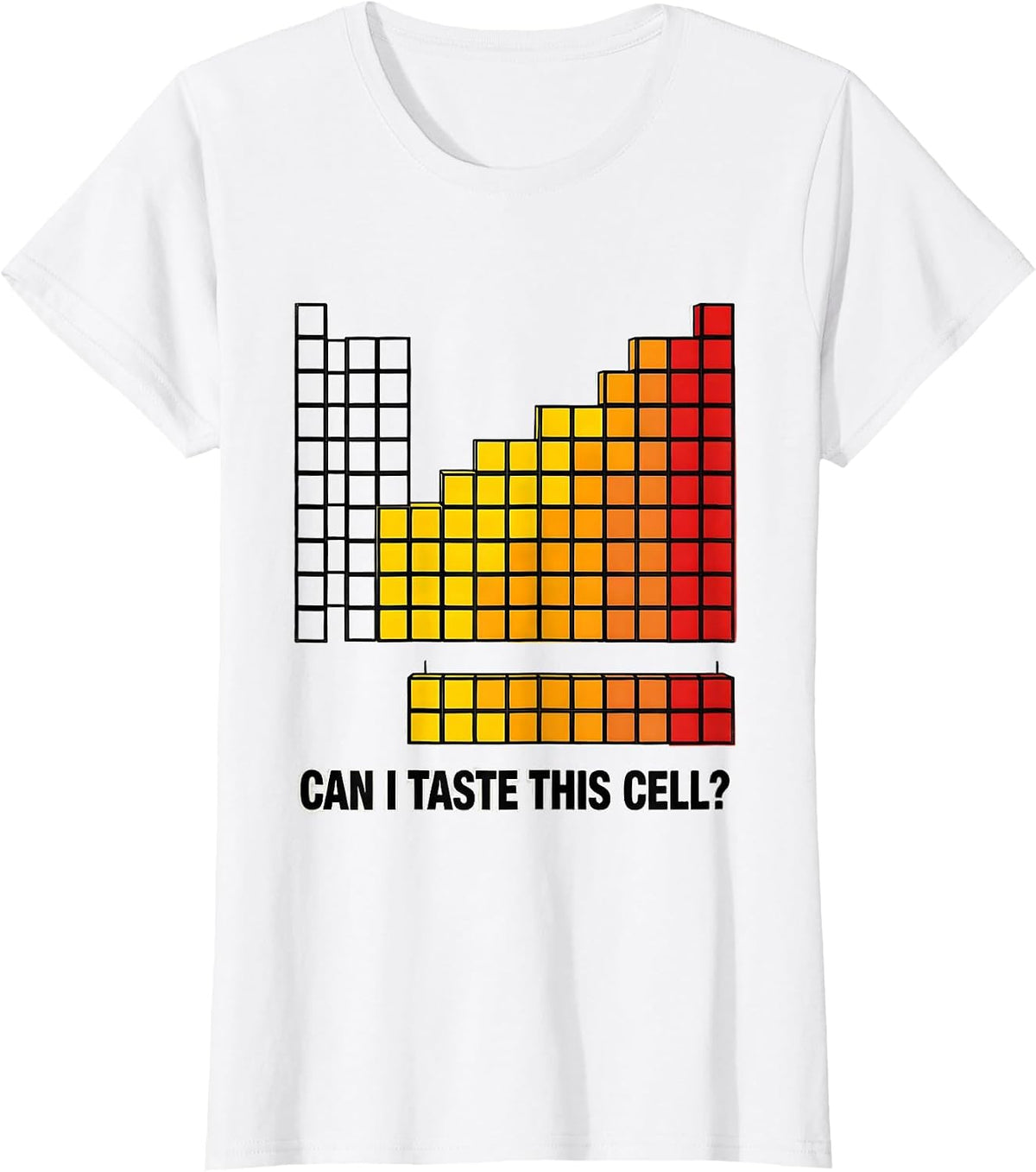 Can I Taste This Cell Funny Periodic Table Science Teacher T-Shirt - White