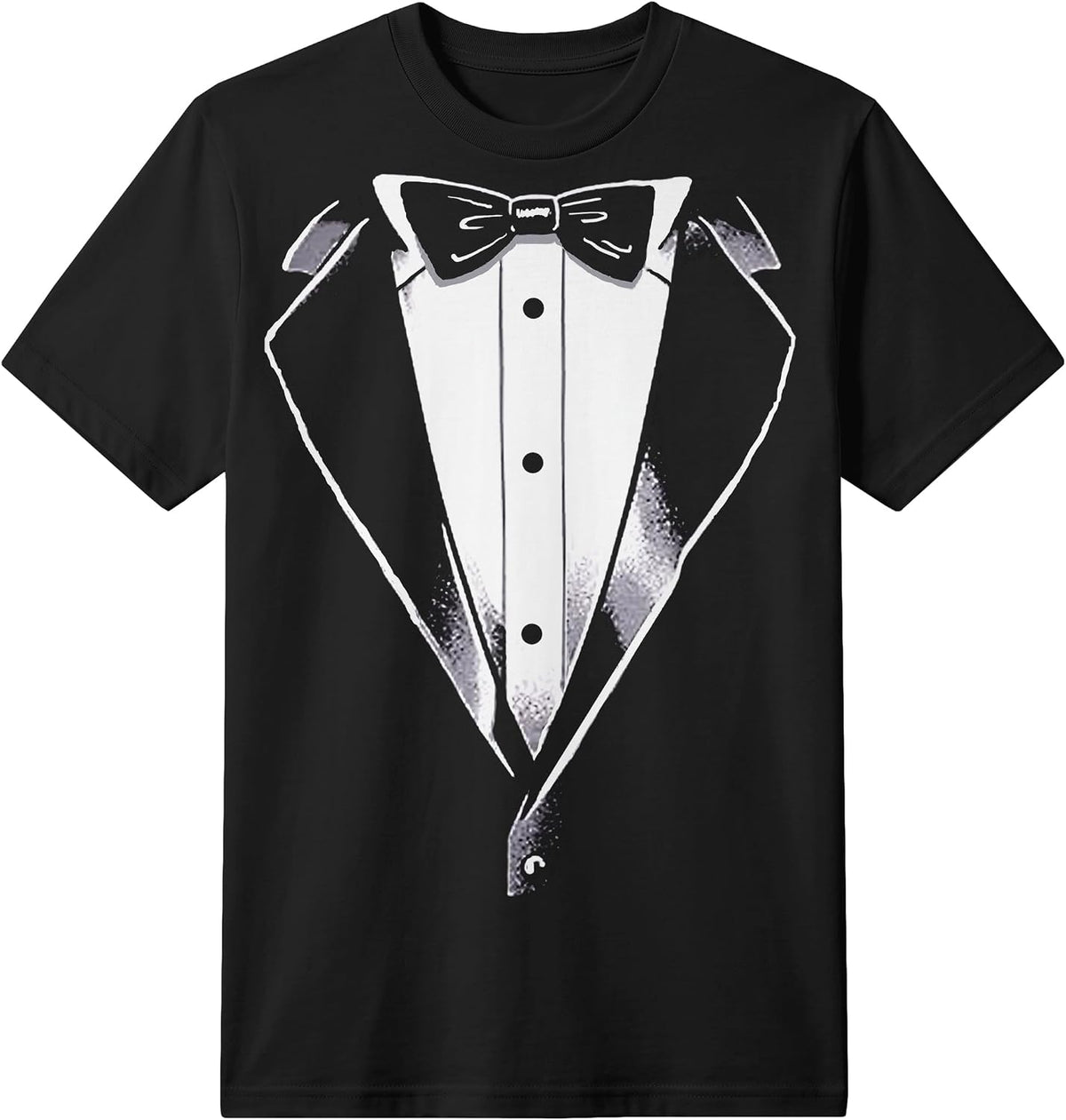 Popfunk Tuxedo Costume T Shirt Funny Halloween Outfit Graphic Tee - As Pictured