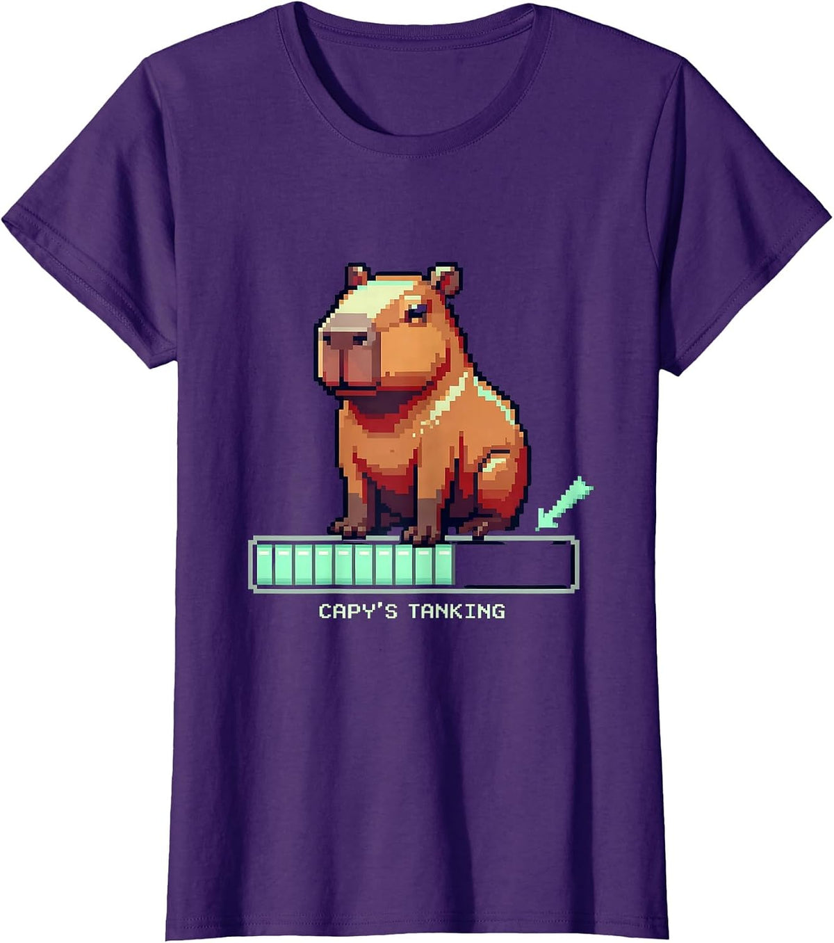Women's capy's tanking Funny Capybara Meme Animal Humor T-Shirt - Purple