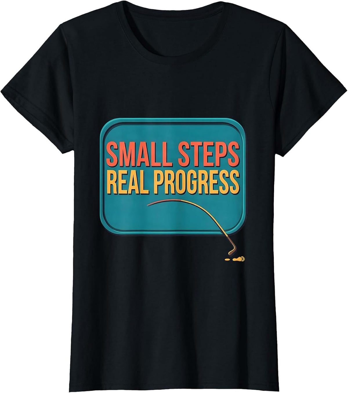 Small Steps, Real Progress Occupational Therapy Physical T-Shirt - Black