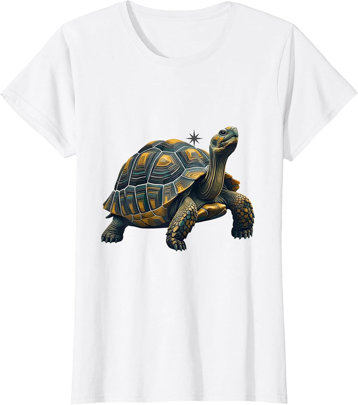 Tortoise Midcentury Modern Pet Lover Humor T-Shirt - White