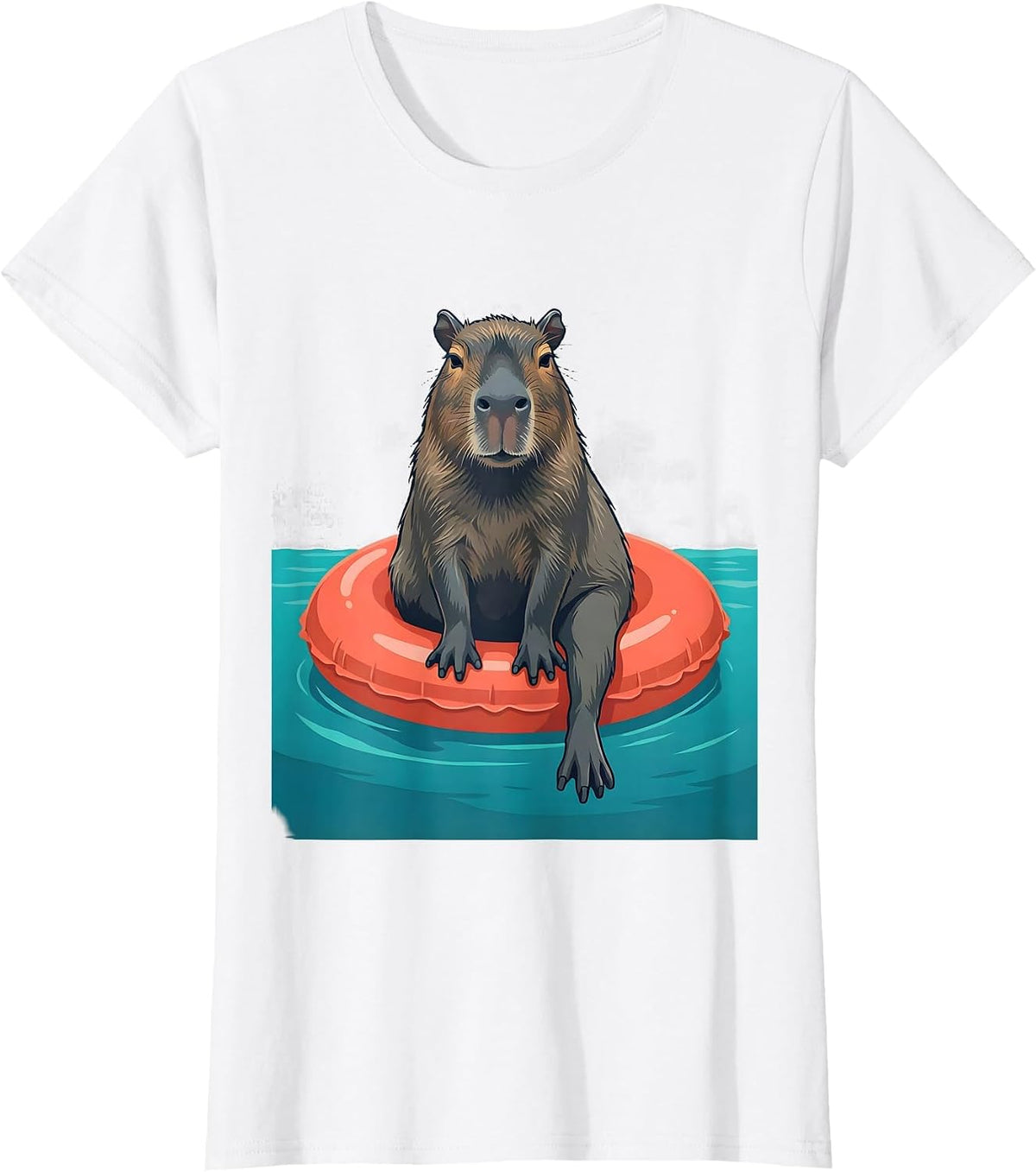 Capybara Meme Animal Lover Humor Funny T-Shirt - White
