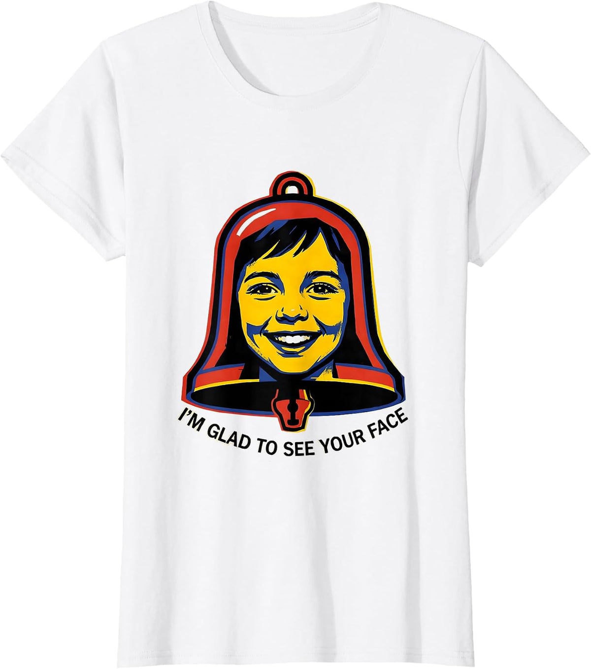 I'm Glad To See Your Face Cute Teacher Back to School T-Shirt - White