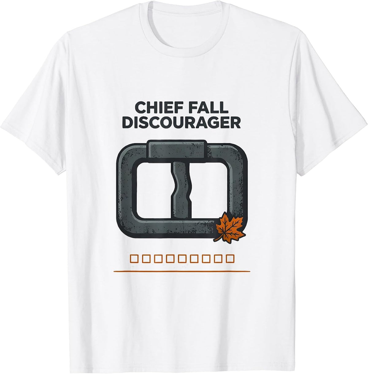 Men's Chief Fall Discourager Funny Nurse Physical Therapy PT OT T-Shirt - White