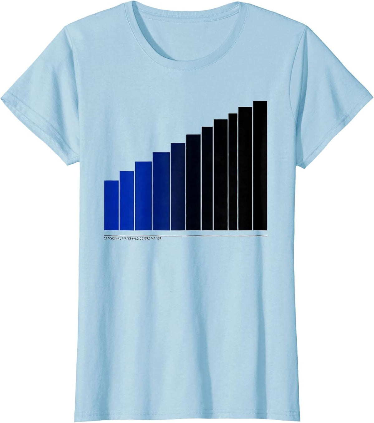 Women's Sensorial Materials Coordinator Montessori Teacher Method T-Shirt - Baby Blue