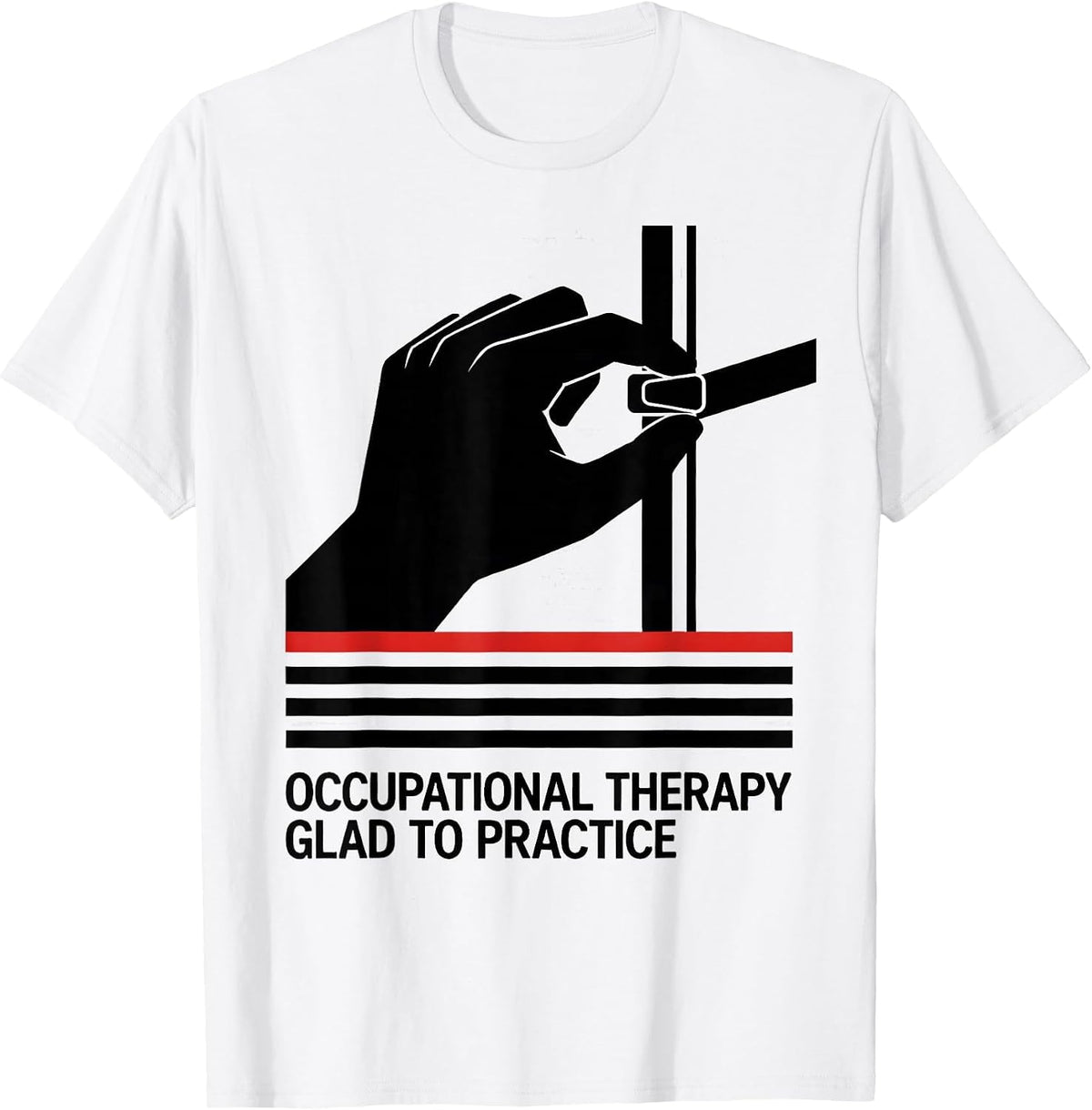 Men's Occupational Therapy Glad To Practice Modernist OT T-Shirt - White