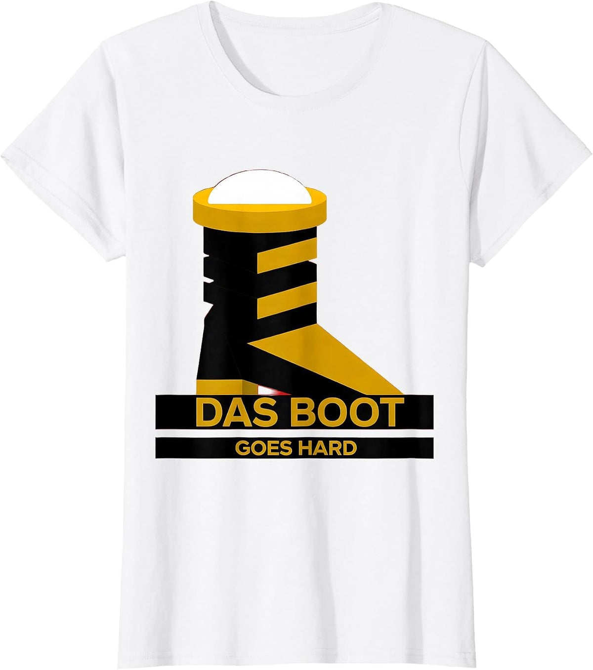 Das Boot Goes Hard Oktoberfest Design T-Shirt - White