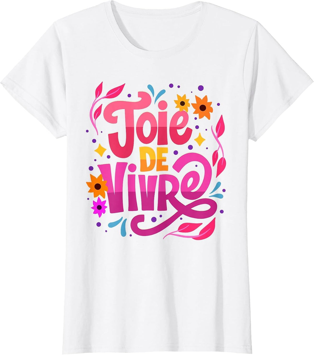Joie De Vivre - Mardi Gras T-Shirt - White