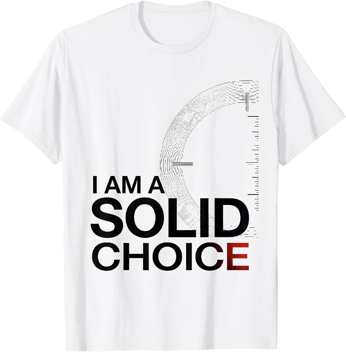 Men's I Am A Solid Choice Funny Science Nerd Periodic Table Gift T-Shirt - White