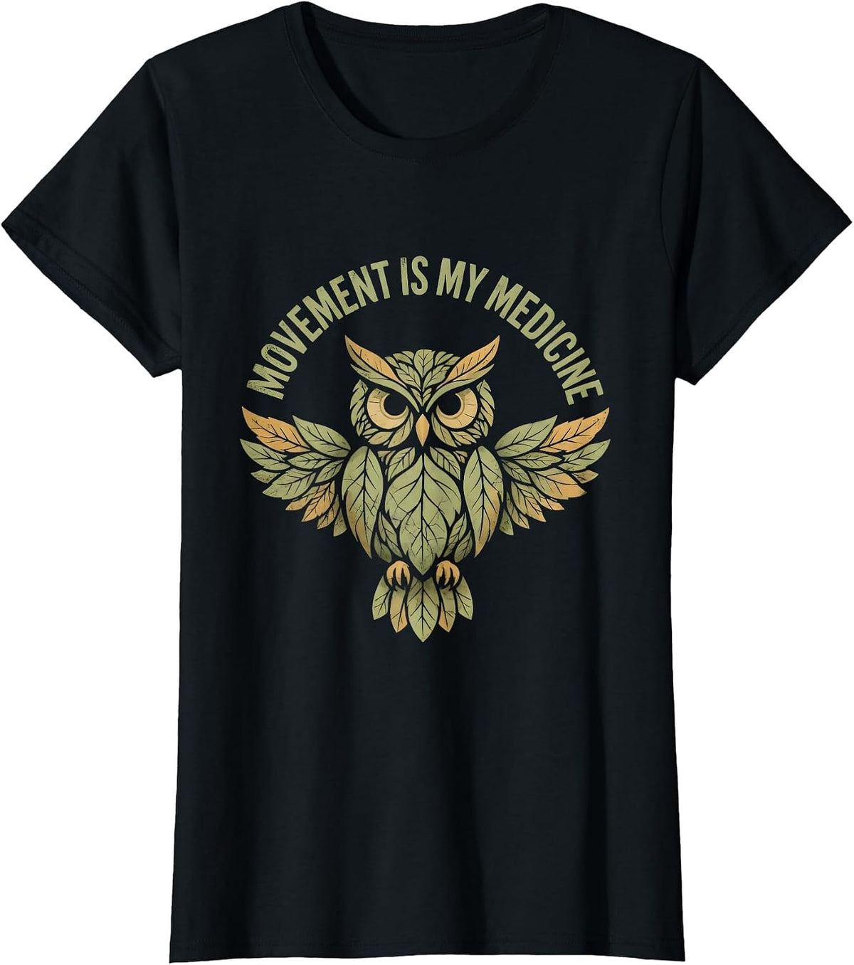 Women's Movement Is My Medicine Occupational Therapy Design T-Shirt - Black
