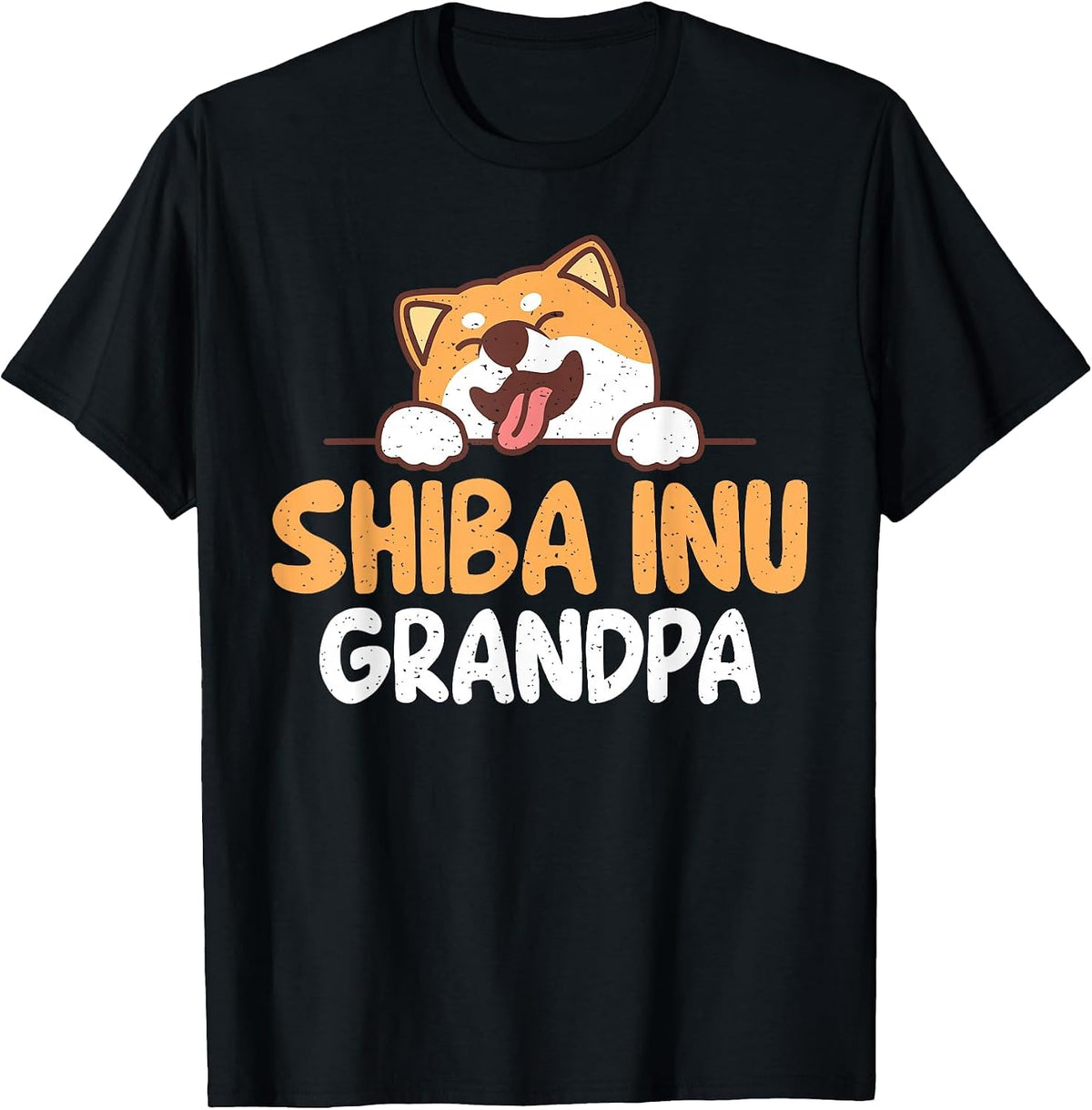 Shiba Inu Grandpa T-Shirt - Black