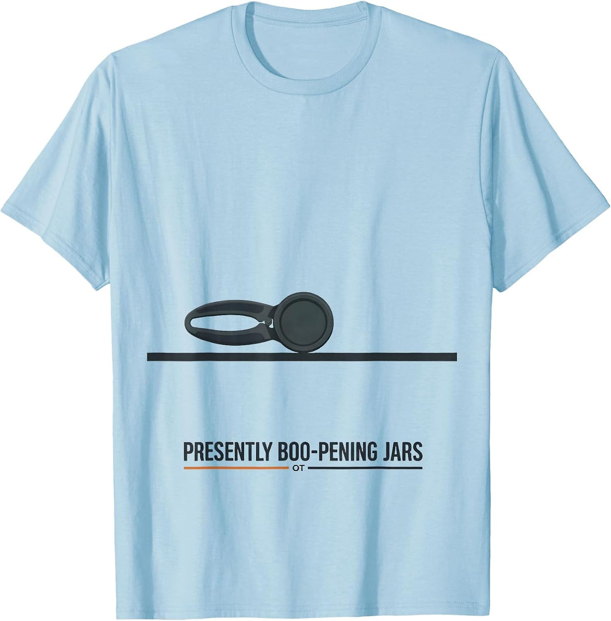 Men's Presently Boo-pening Jars OT Occupational Therapy Halloween T-Shirt - Baby Blue
