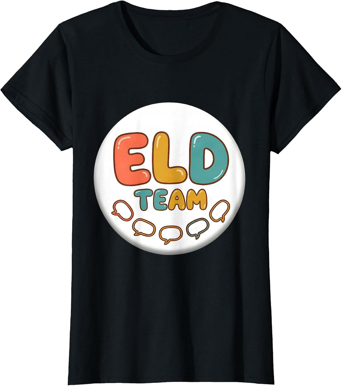 ELD Team ESL Teacher English Language Development Squad T-Shirt - Black