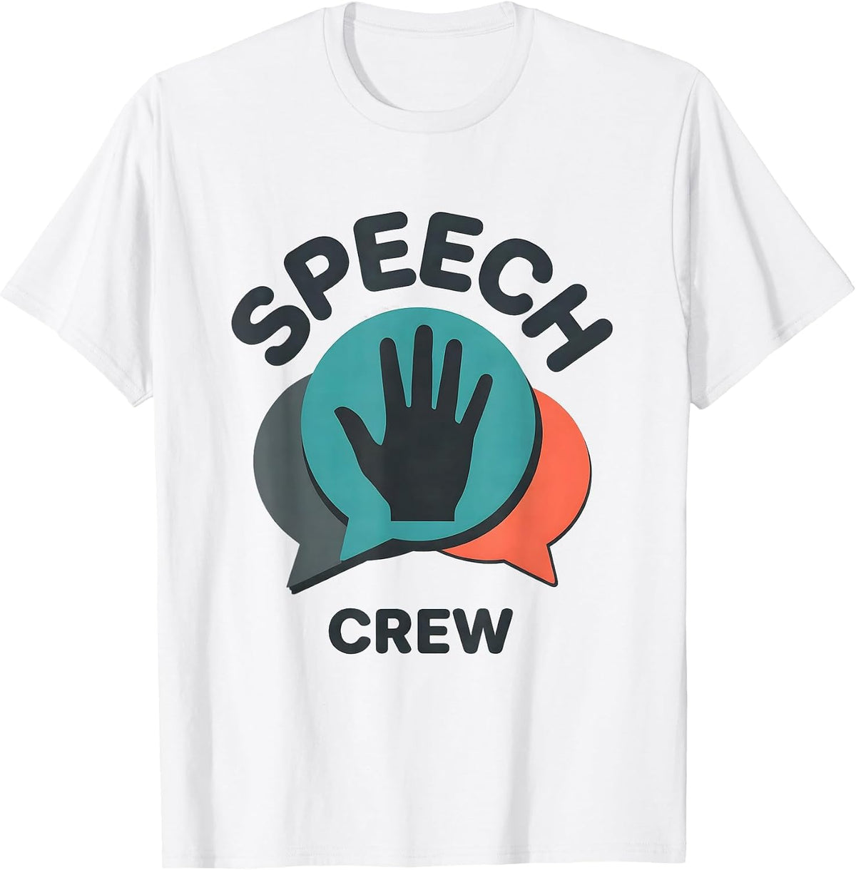 Speech Crew Funny Teacher Crew First Day of School Gift T-Shirt - White