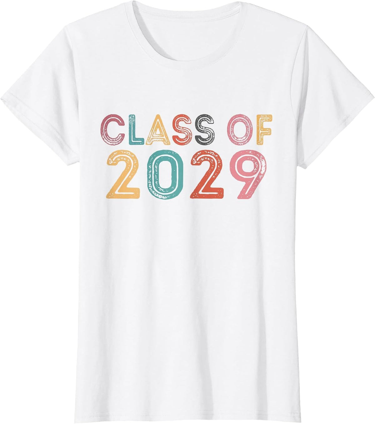 Class of 2029 Grow with Me Graduation 2029 T-Shirt - White