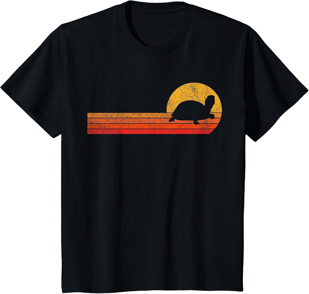 Tortoises Turtle Lover Funny Tortoise Retro T-Shirt - Black