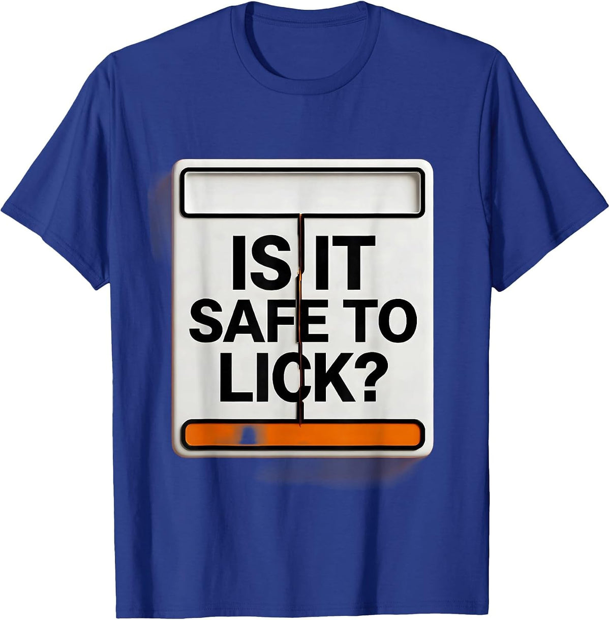 Men's Is It Safe To Lick Funny Periodic Table Science Teacher Gift T-Shirt - Royal Blue
