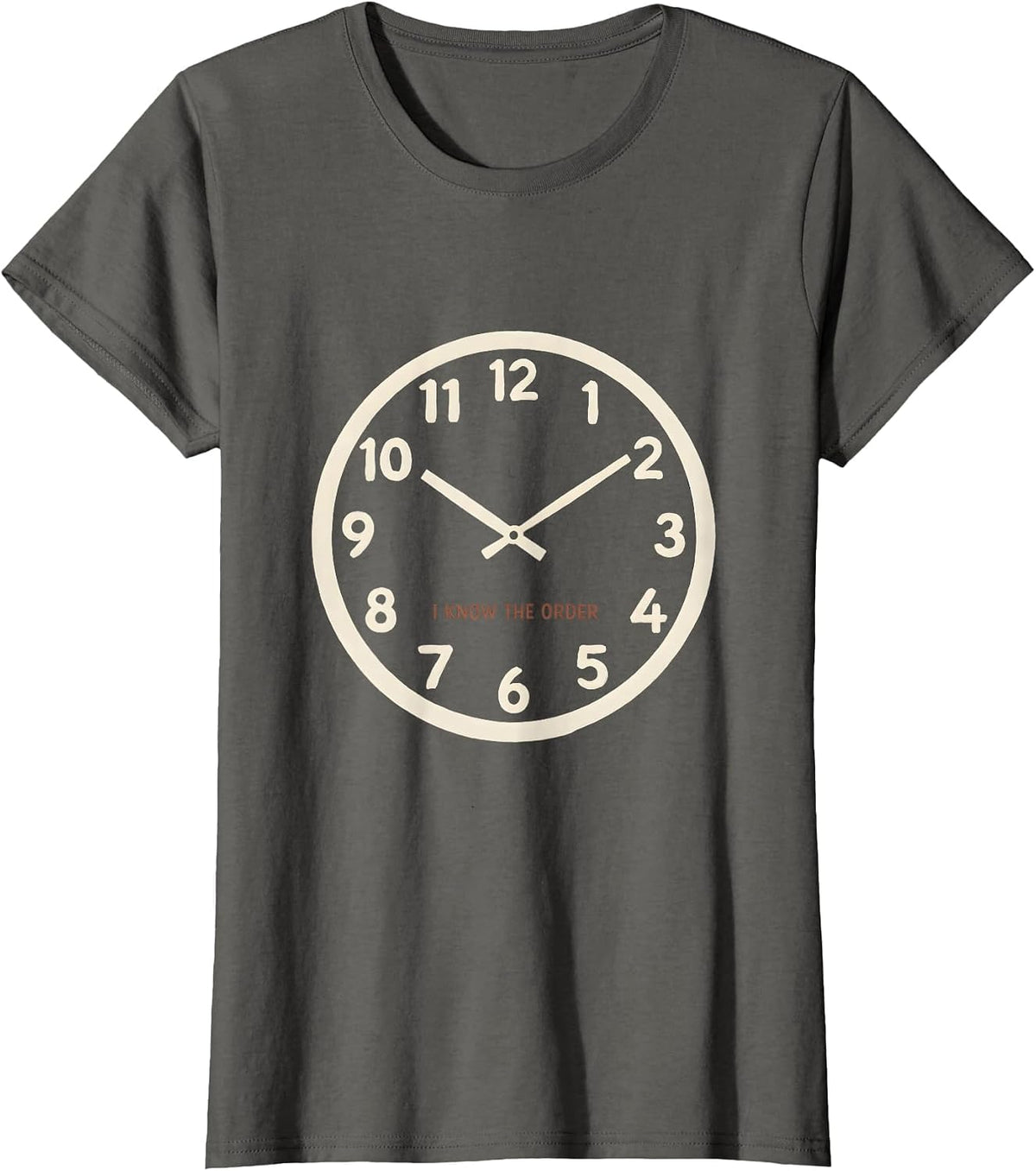 Women's I Know The Order Funny Mechanic Garage Car Guy Humor T-Shirt - Asphalt Grey