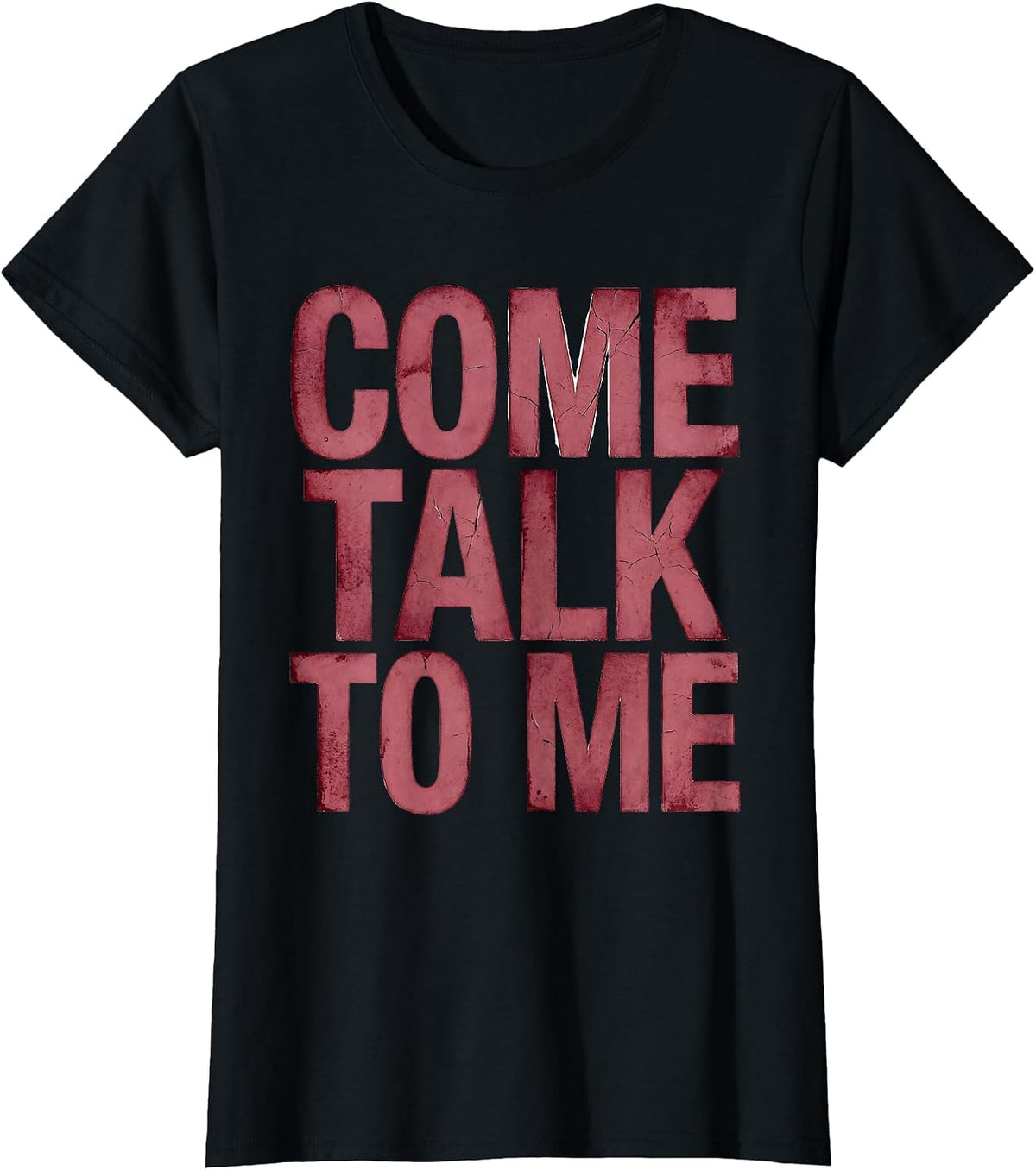 Come Talk To Me School Counselor Design T-Shirt - Black