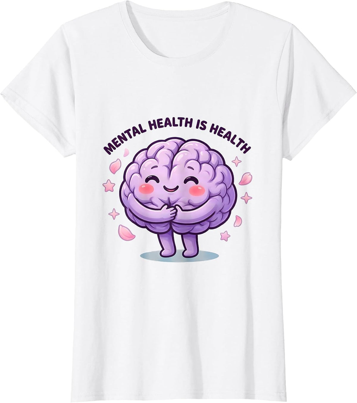 Mental Health Is Health Awareness Design T-Shirt - White