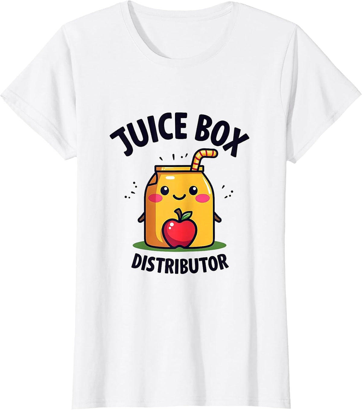 Juice Box Distributor Daycare Teacher Design T-Shirt - White