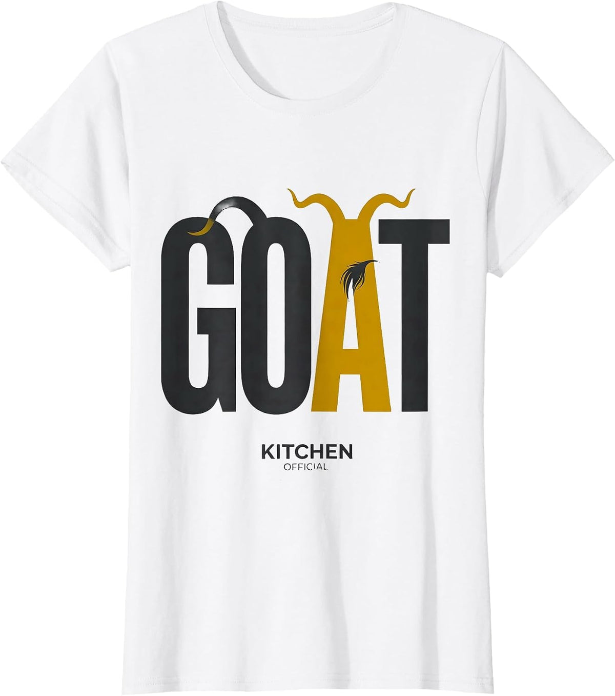 Women's Kitchen GOAT Official Funny Goat Lover Farm Animal Humor T-Shirt - White