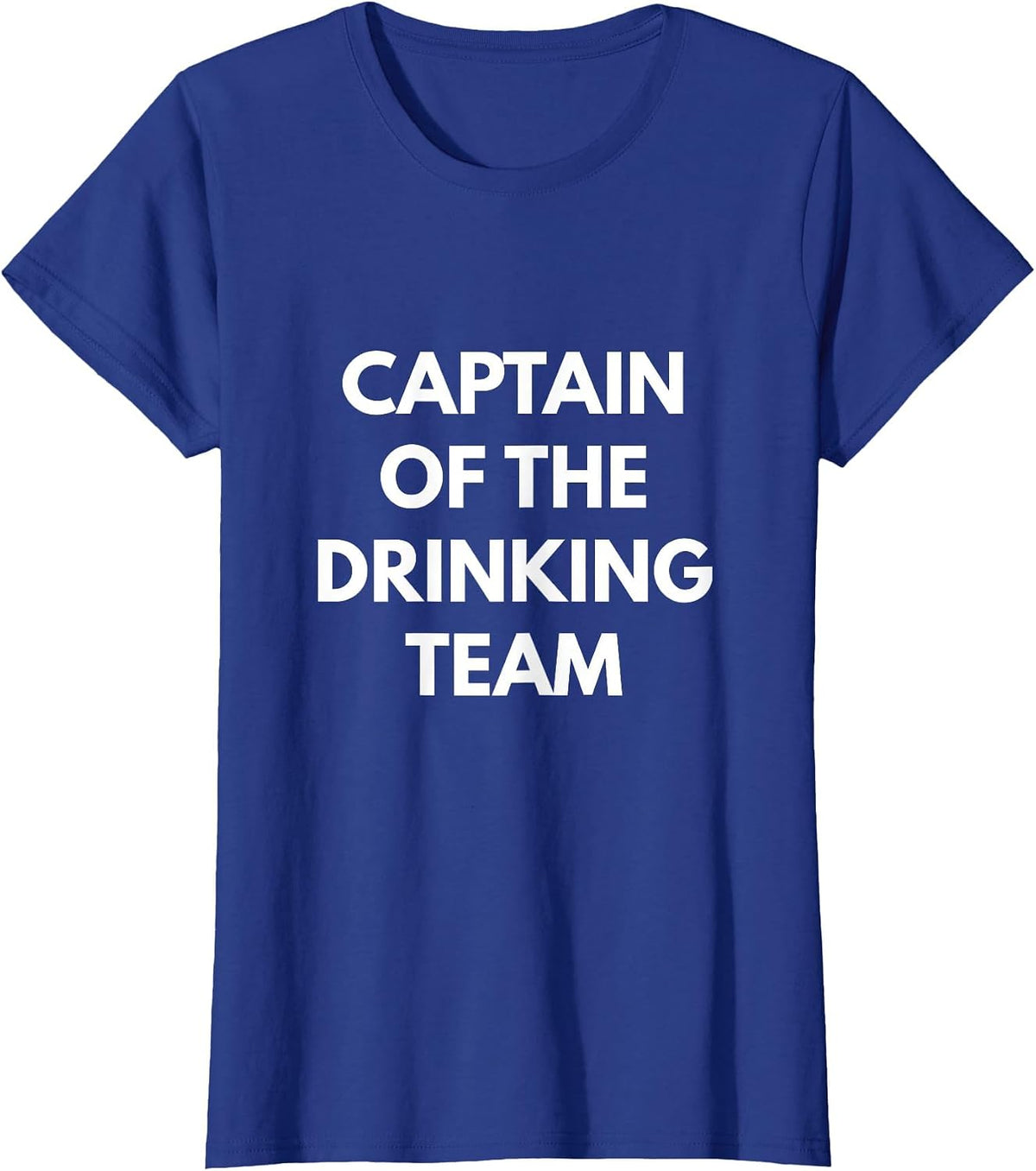 Captain of the Drinking Team Alcohol Bartender Beer Wine T-Shirt - Royal Blue