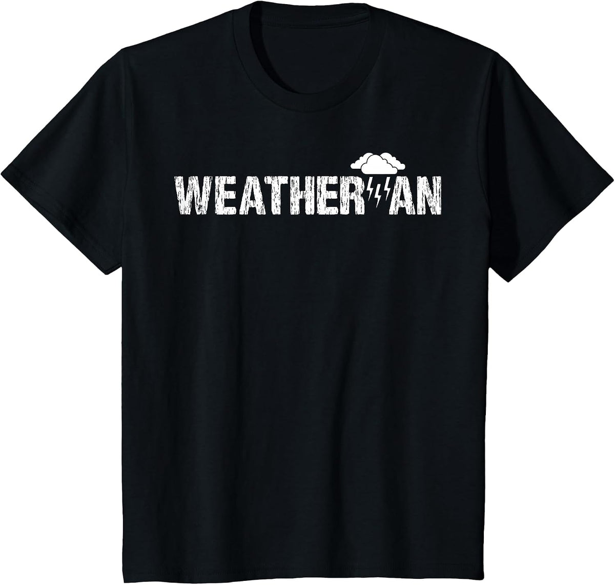Weatherman Meteorologist Lazy Halloween Costume Kids Toddler T-Shirt - Black