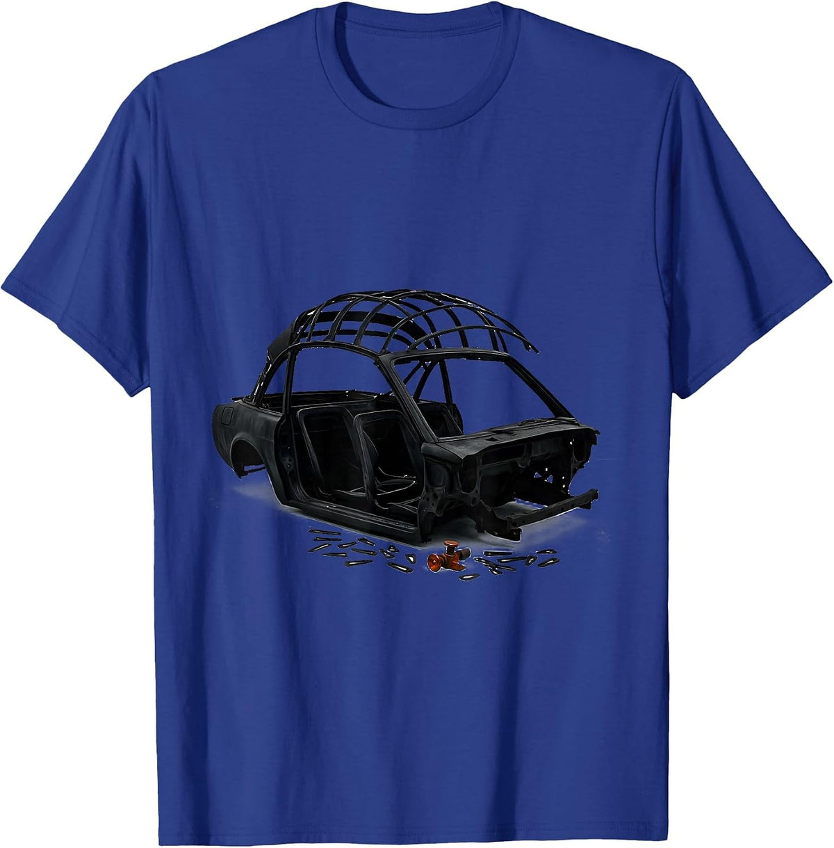 Convertible Soft-Top Frame Funny Car Guy Mechanic Gift T-Shirt - Royal Blue