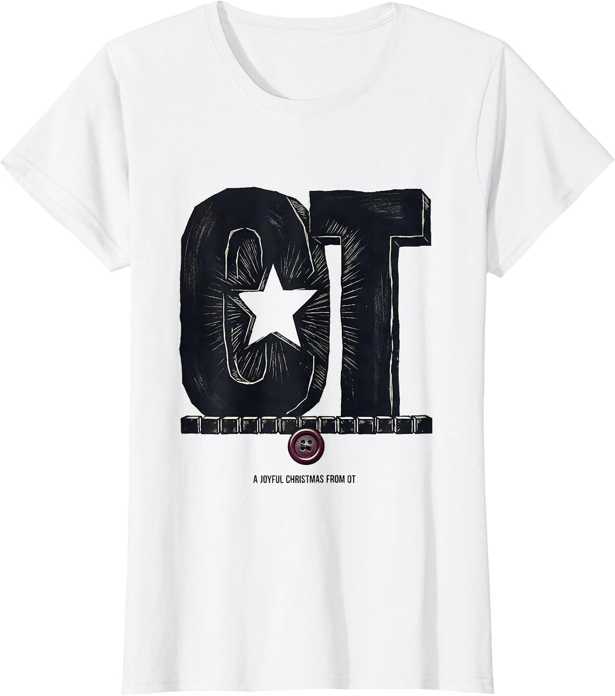 A Joyful Christmas From OT Funny Occupational Therapy T-Shirt - White