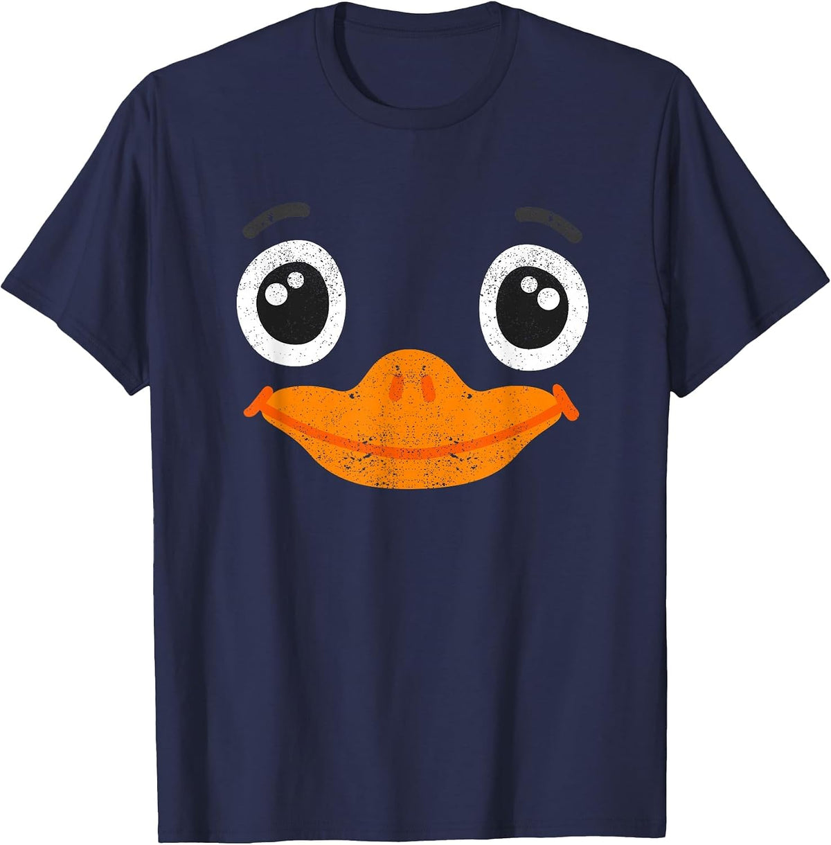 Halloween Duck Face Costume Animals Cute Easy Ducks Lovers T-Shirt - Navy Blue