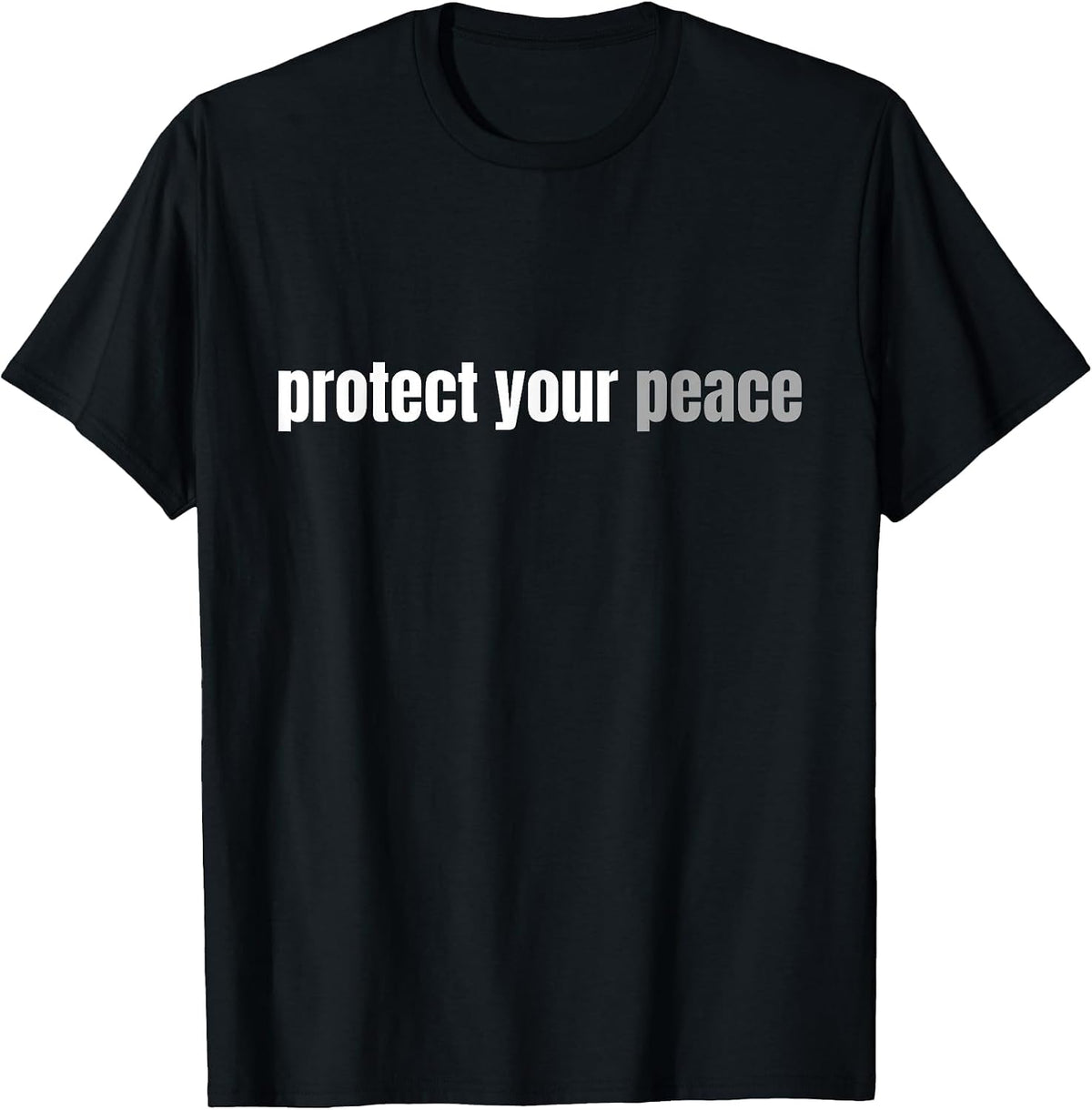 Protect Your Peace | Rest Rest Relaxation Mental Health T-Shirt - Black