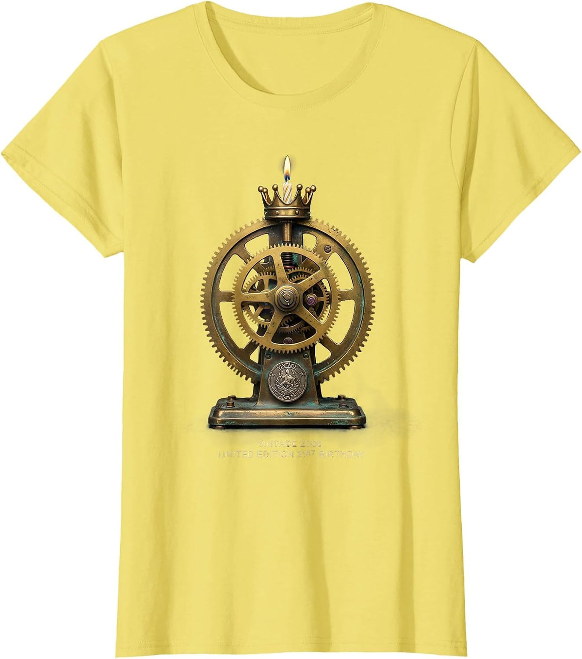 Vintage 2006 Limited Edition 21st Birthday Birthday Gift T-Shirt - Lemon Yellow