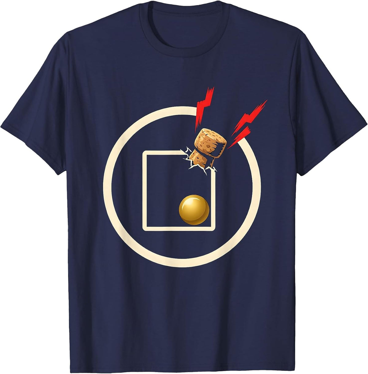 Periodic Table Element Seal Science Nerd Humor T-Shirt - Navy Blue