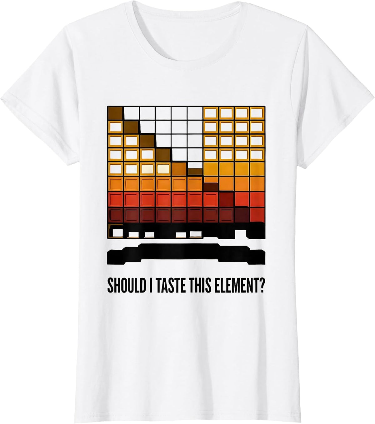Women's Should I Taste This Element Funny Periodic Table Science T-Shirt - White