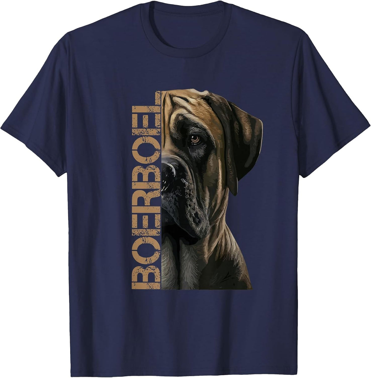 Boerboel Dog T-Shirt - Navy Blue