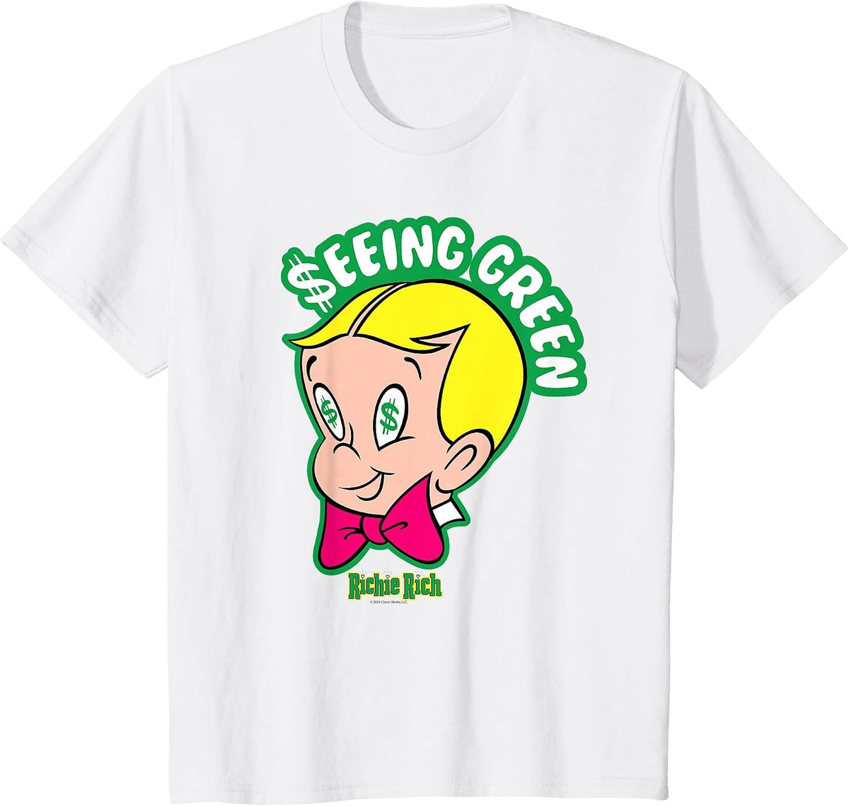 Richie Rich Seeing Green T-Shirt - White