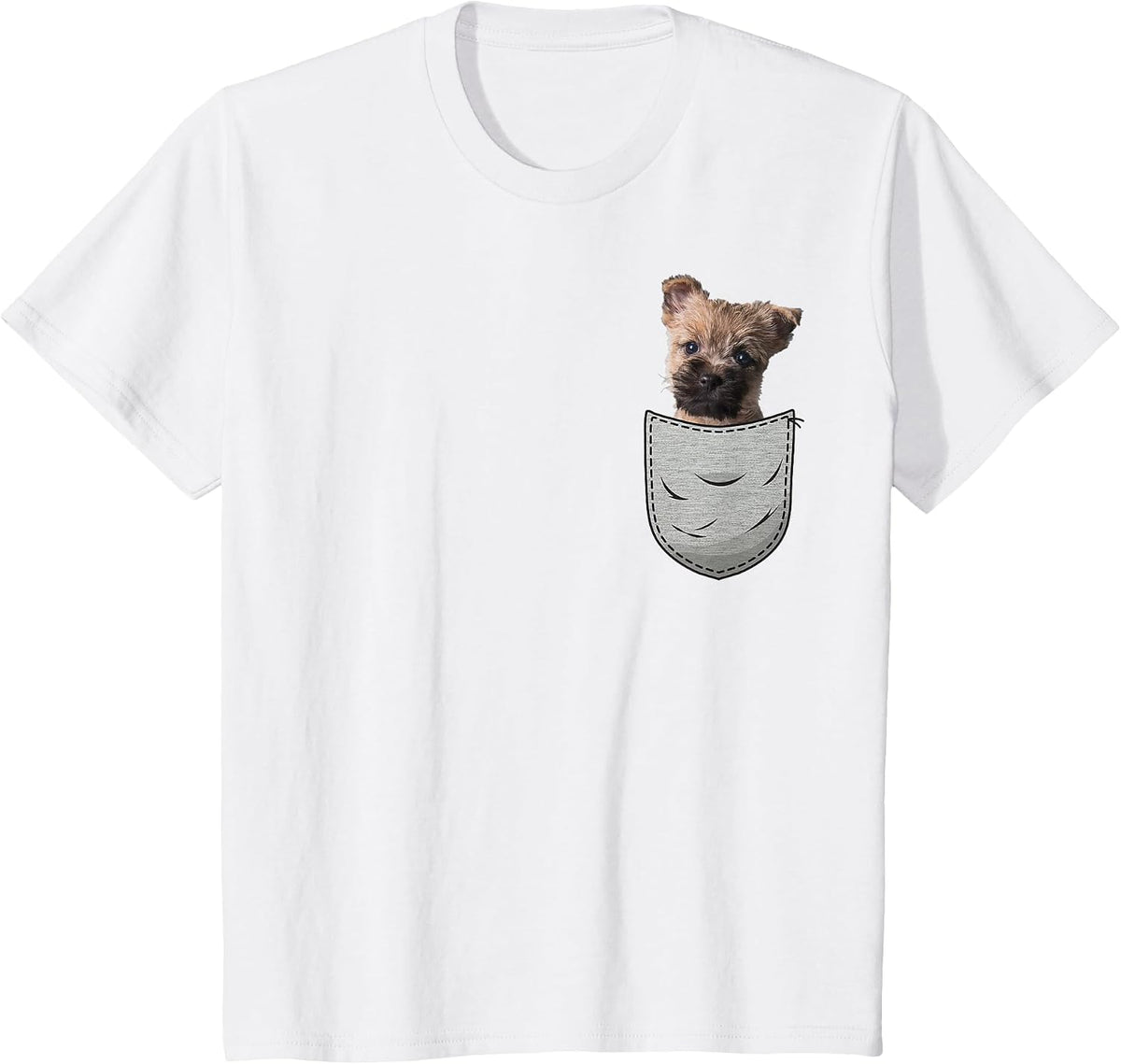 Cairn Terrier Puppy Chest Bag Dog Lovers & Owners T-Shirt - White