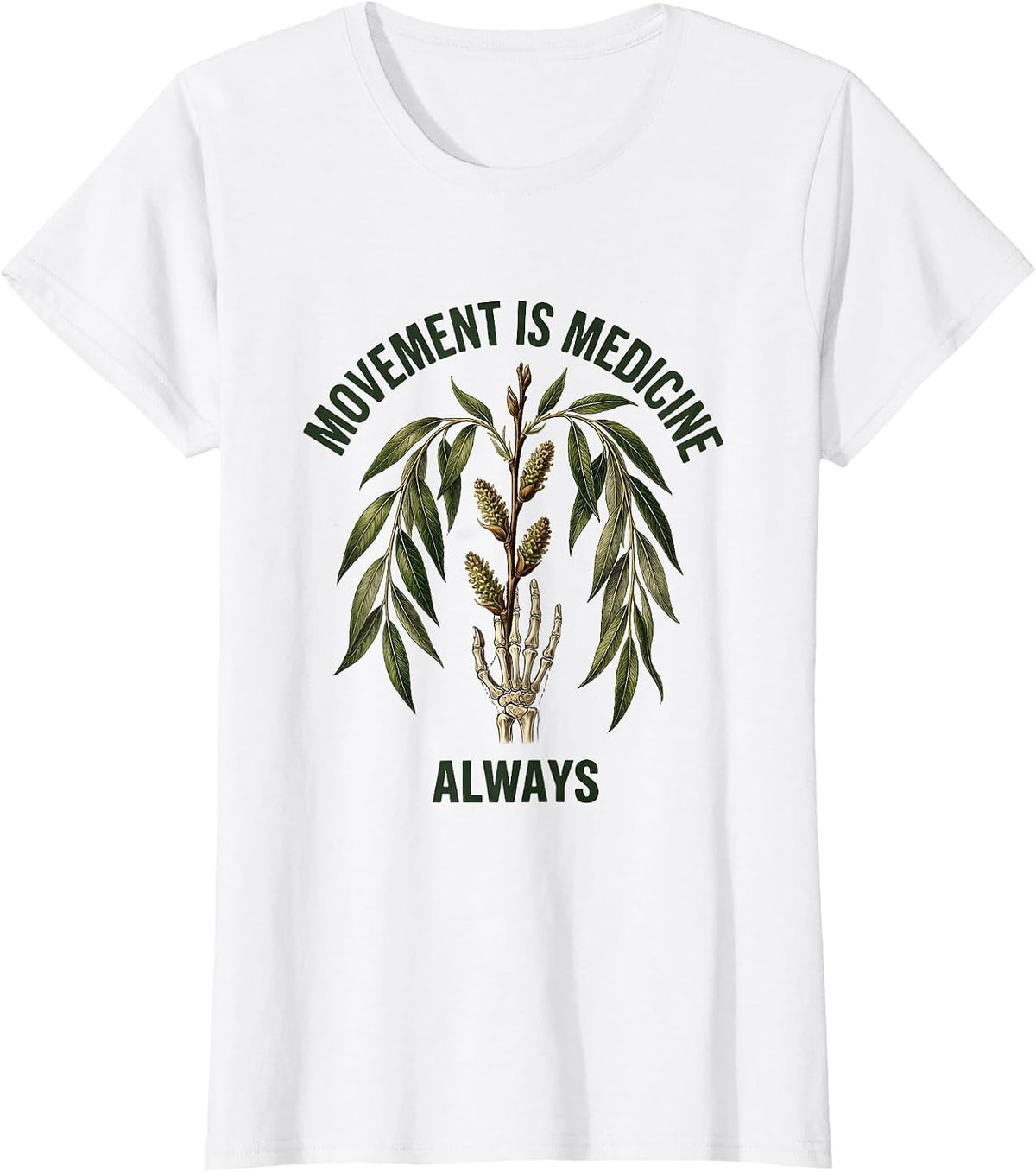 Movement Is Medicine Occupational Therapy Design T-Shirt - White