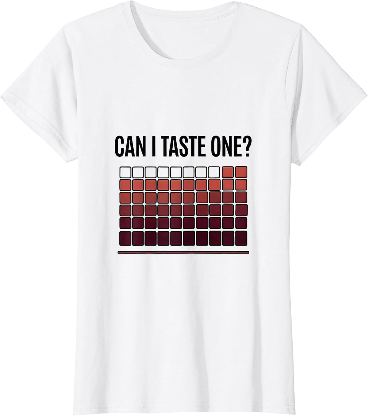 Women's Can I Taste One Funny Periodic Table Science Teacher Joke T-Shirt - White
